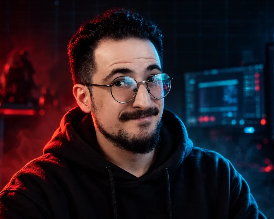 Bruno Miguel of BMJ Studios, in the studio where he works
