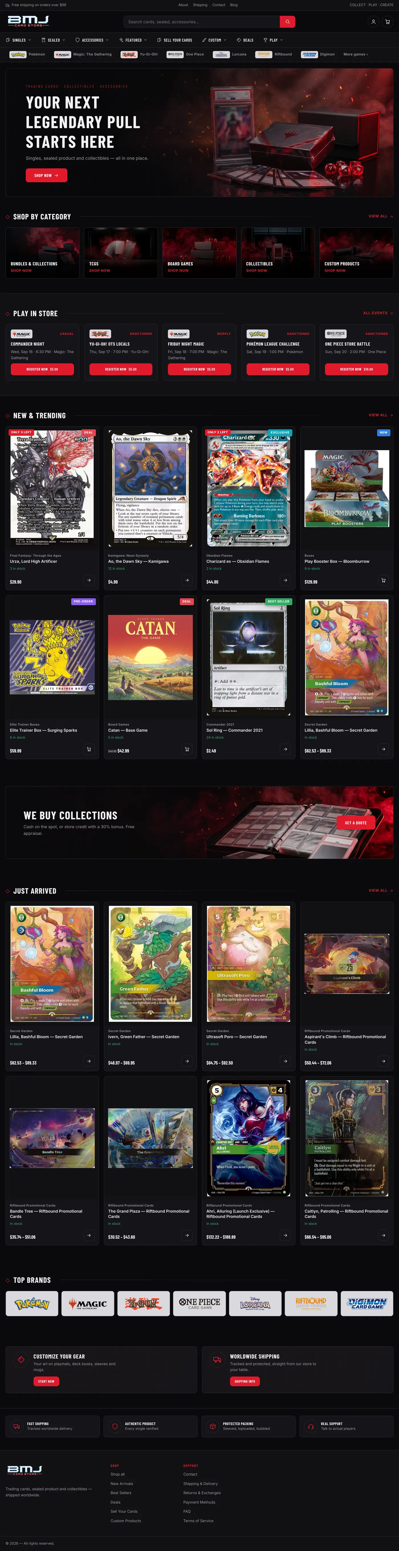 BMJ Card Store — homepage